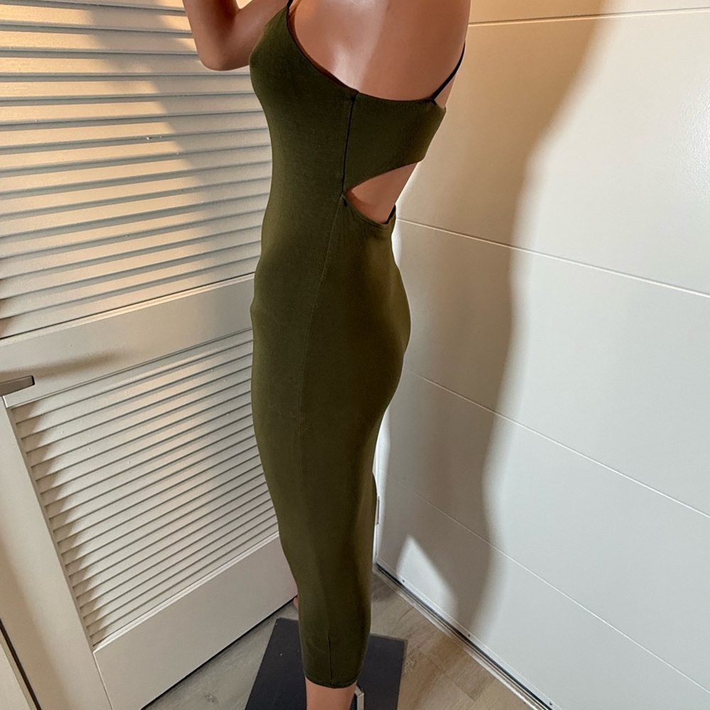 Alexander Wang T olive green T modal strapped cami small - Picture 3 of 15